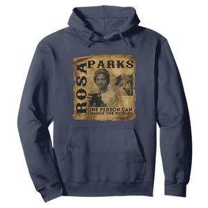 Rosa Parks Change The World Quote Hoodie Black Women Leader