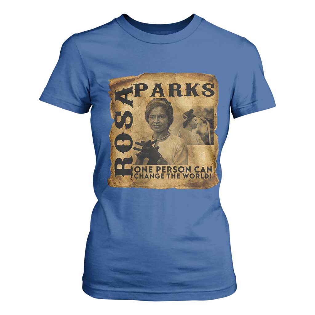 Rosa Parks Change The World Quote T Shirt For Women Black Women Leader