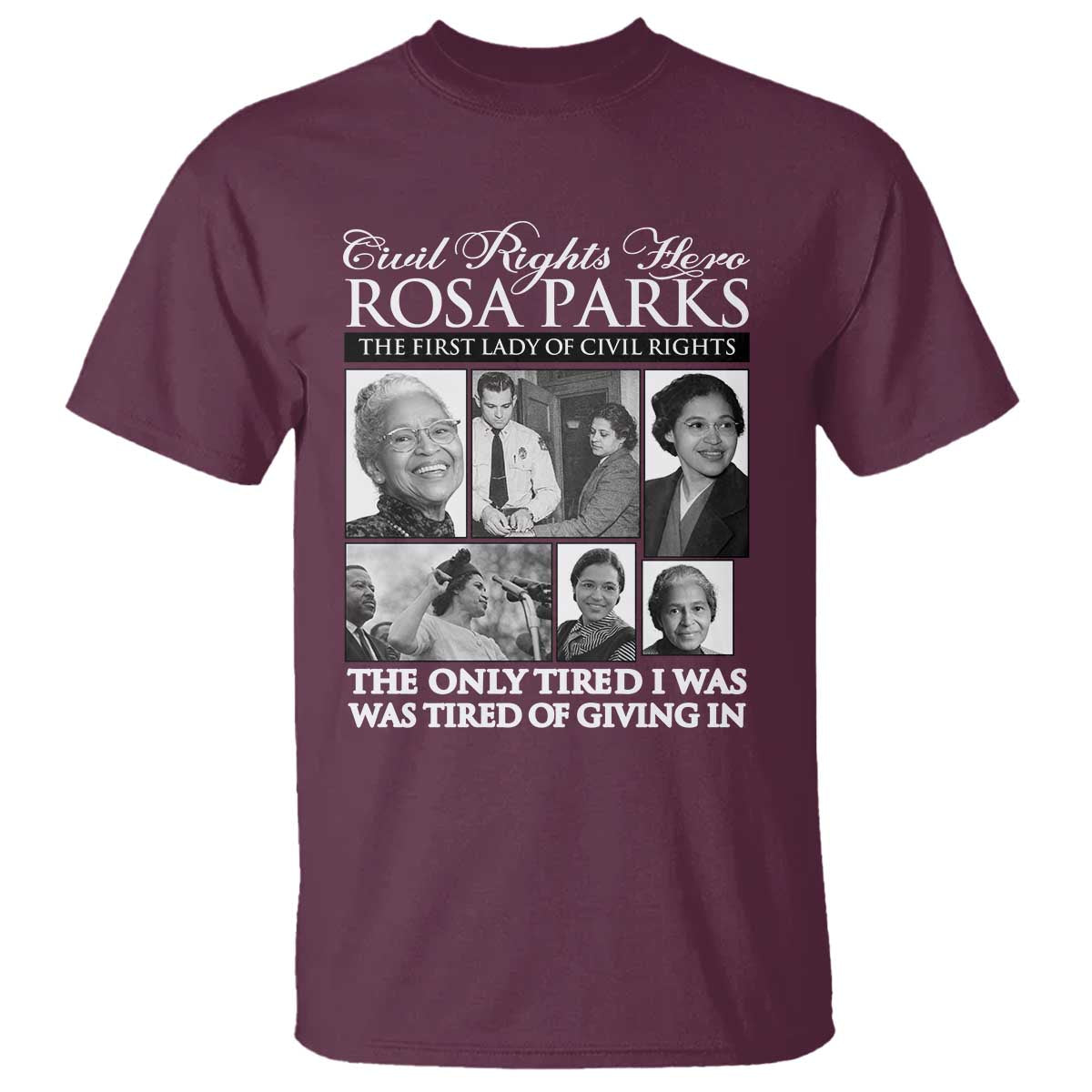 Rosa Parks Mother Of The Civil Rights Movement T Shirt Black History Salutes