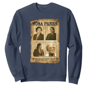 Vintage Rosa Parks Sweatshirt Courage And Justice Quote