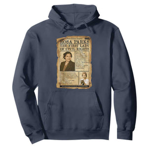 Vintage Newspaper Rosa Parks Hoodie Civil Rights Hero