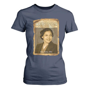 Vintage Rosa Parks T Shirt For Women First Lady Of Civil Rights