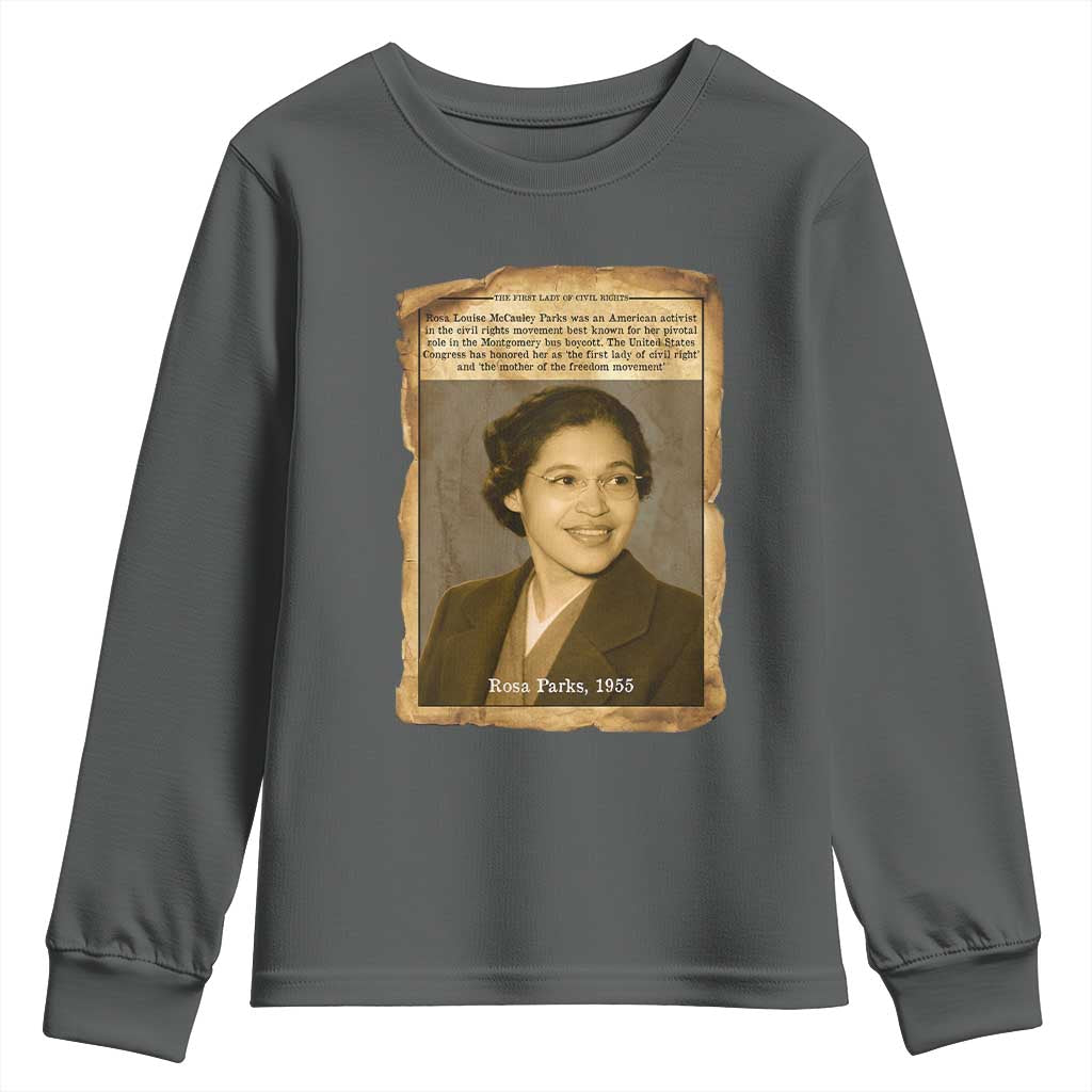 Vintage Rosa Parks Youth Sweatshirt First Lady Of Civil Rights