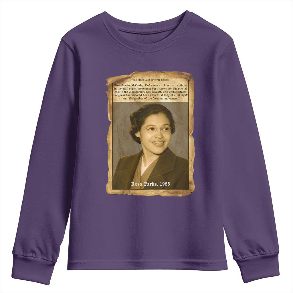 Vintage Rosa Parks Youth Sweatshirt First Lady Of Civil Rights