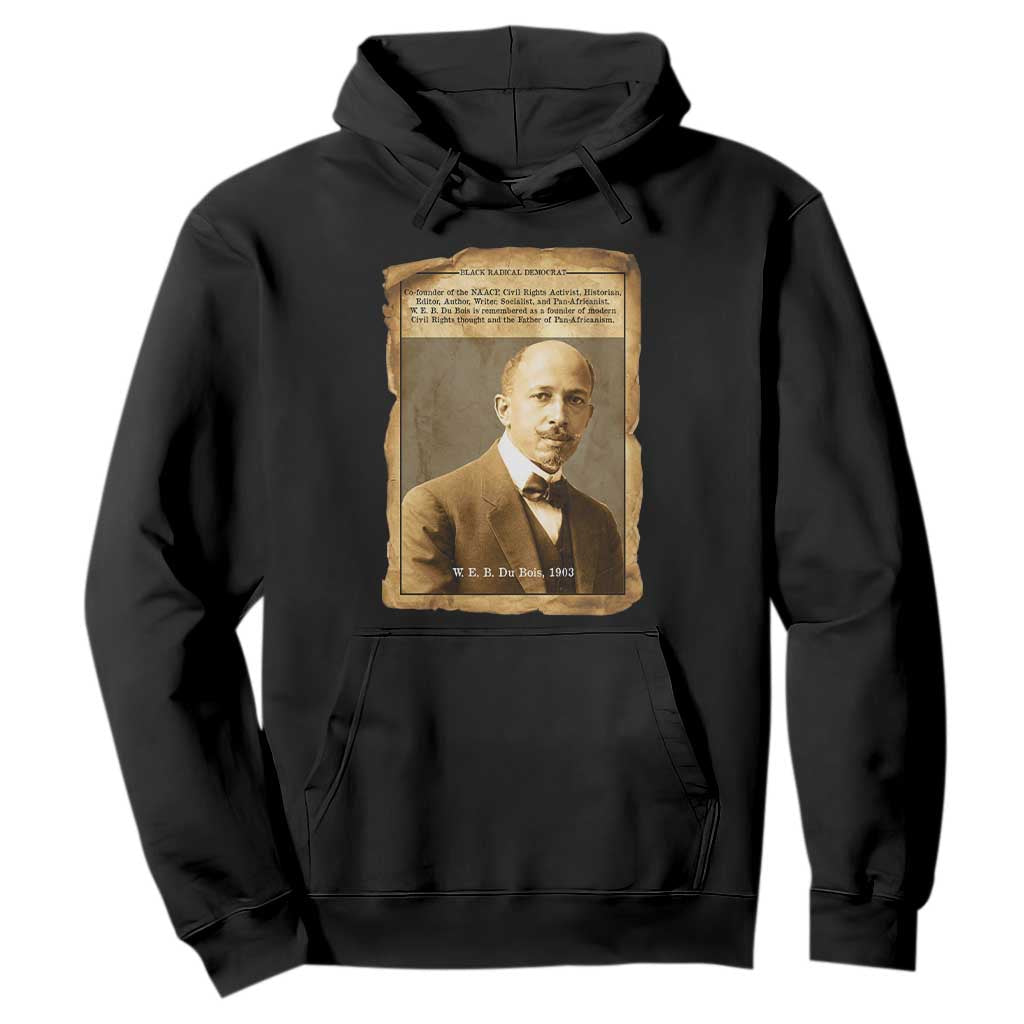 Vintage Newspaper W E B Du Bois Hoodie Civil Rights Pioneer