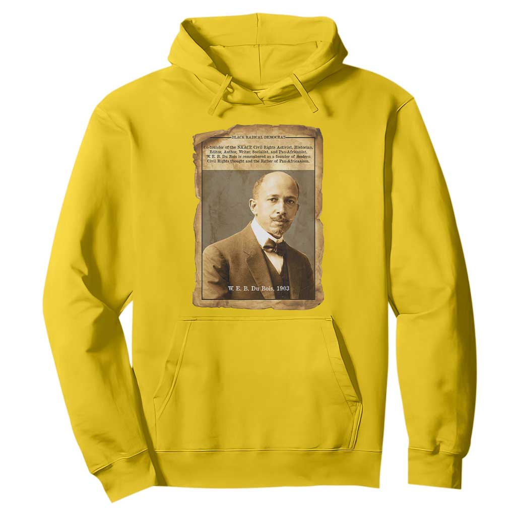 Vintage Newspaper W E B Du Bois Hoodie Civil Rights Pioneer