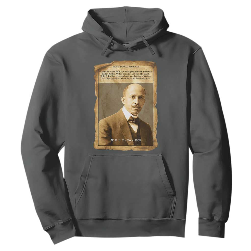 Vintage Newspaper W E B Du Bois Hoodie Civil Rights Pioneer