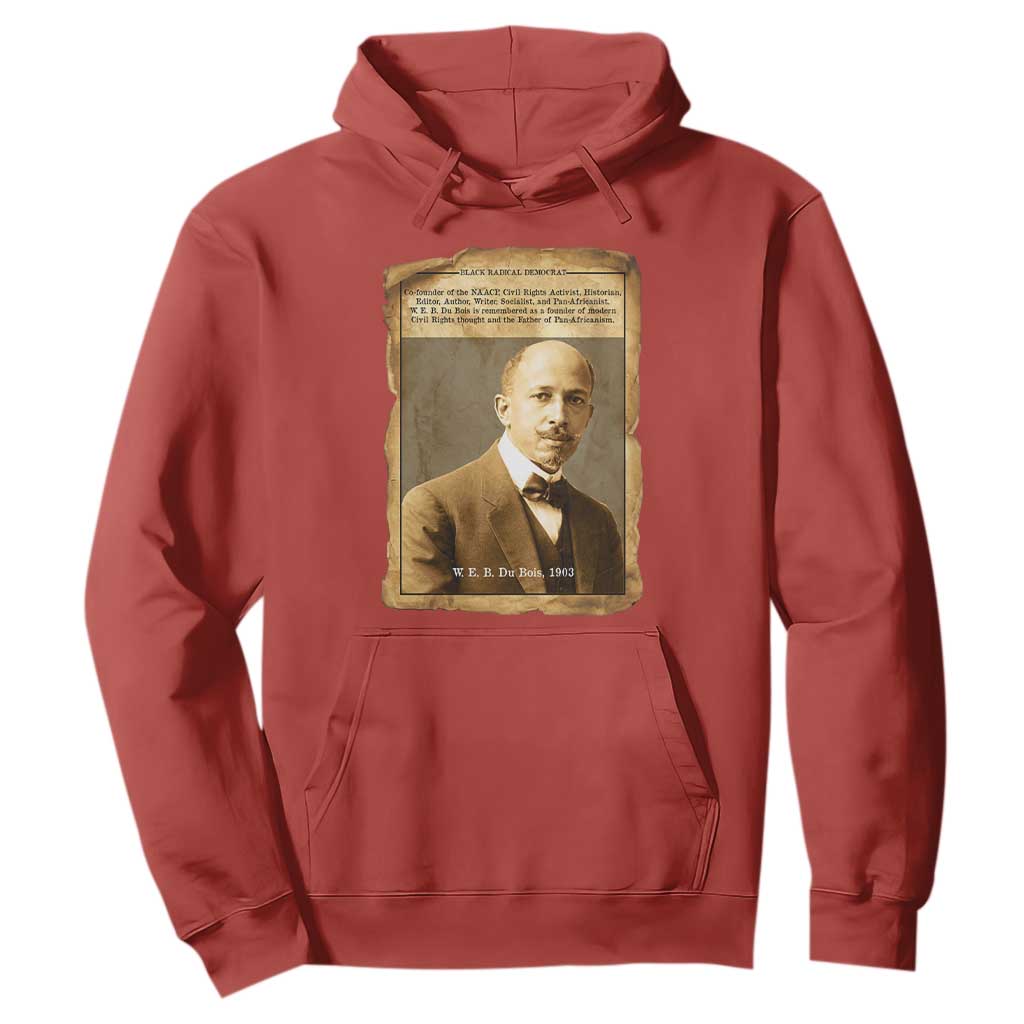 Vintage Newspaper W E B Du Bois Hoodie Civil Rights Pioneer