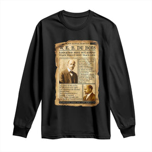 Vintage Newspaper W E B Du Bois Long Sleeve Shirt African American Scholar