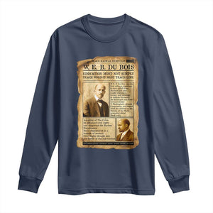 Vintage Newspaper W E B Du Bois Long Sleeve Shirt African American Scholar
