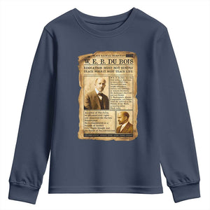 Vintage Newspaper W E B Du Bois Youth Sweatshirt African American Scholar