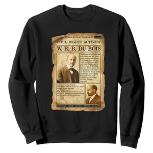Vintage Newspaper W E B Du Bois Sweatshirt Civil Rights History