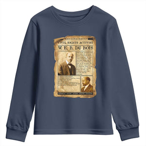 Vintage Newspaper W E B Du Bois Youth Sweatshirt Civil Rights History