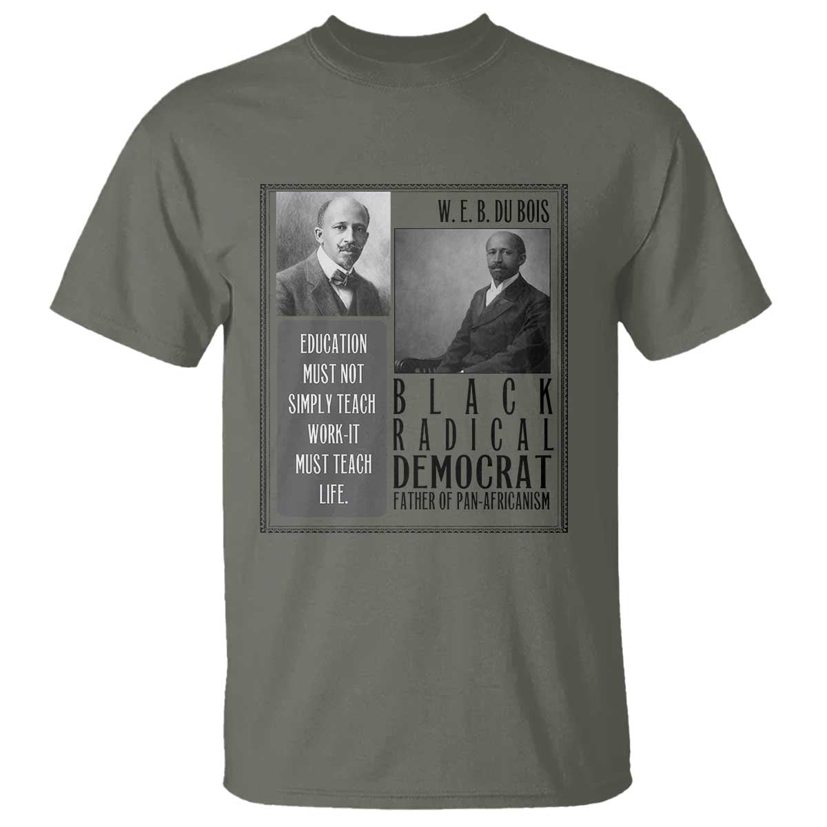 W E B Du Bois T Shirt Pan Africanism Intellectual Leader