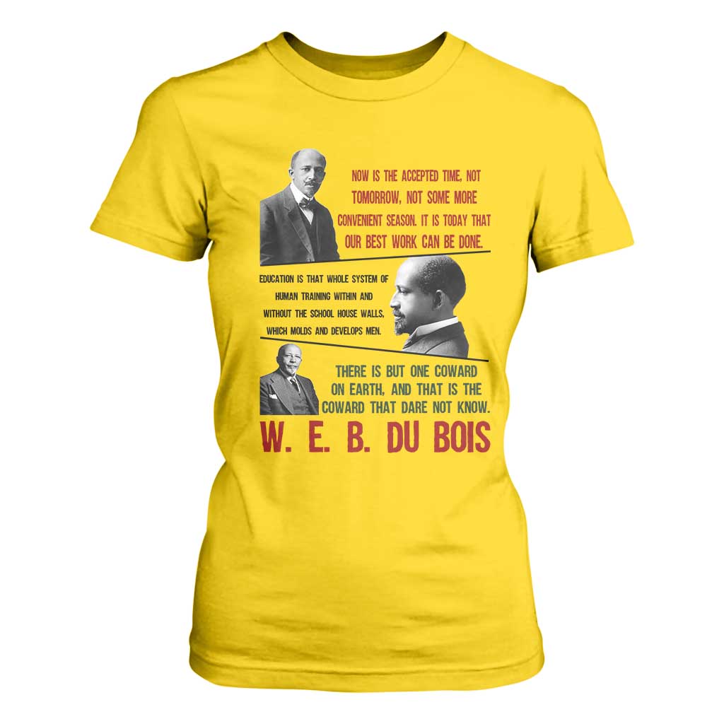 W E B Du Bois Education And Human Development Quote T Shirt For Women
