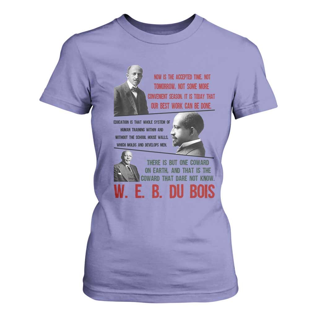 W E B Du Bois Education And Human Development Quote T Shirt For Women