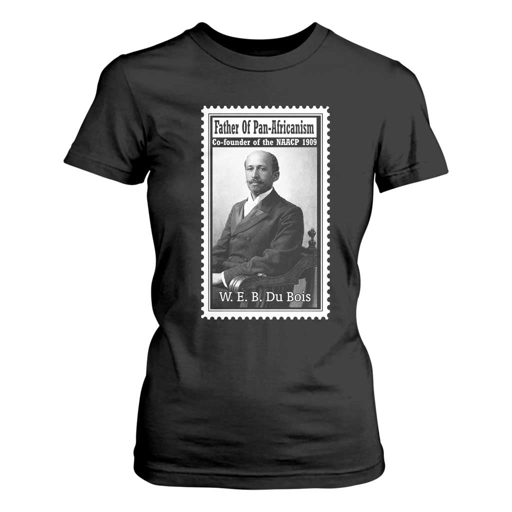 Vintage Stamp W E B Du Bois T Shirt For Women Black Thought Leader