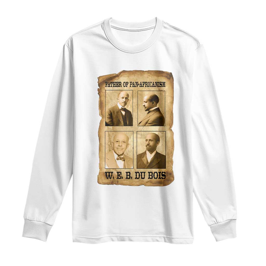 W E B Du Bois Long Sleeve Shirt African American History Gift