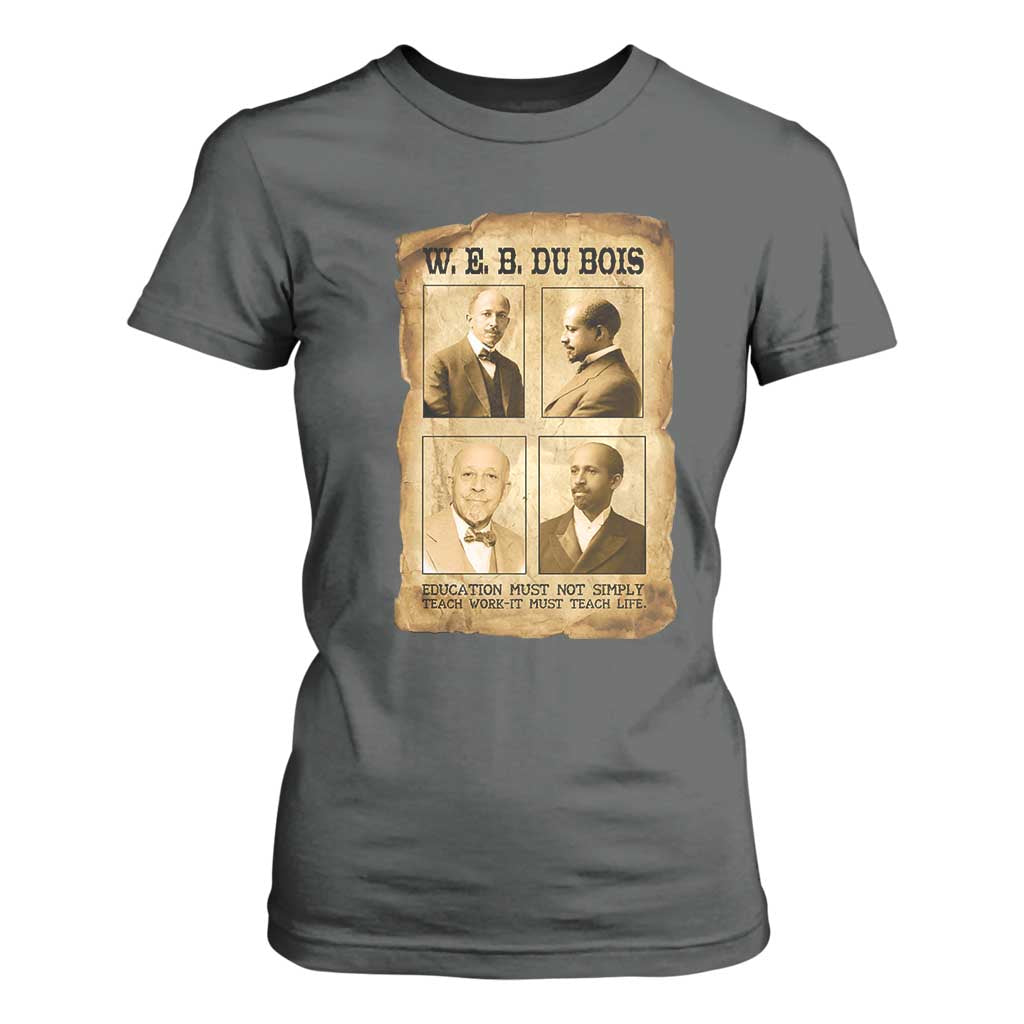 Education Must Teach Life W E B Du Bois Quote T Shirt For Women