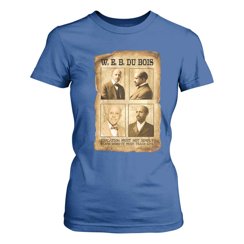 Education Must Teach Life W E B Du Bois Quote T Shirt For Women