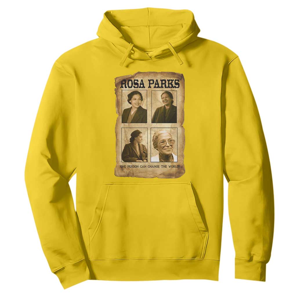 One Person Can Change The World Quote Hoodie Rosa Parks Legacy