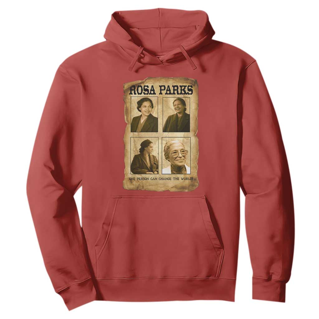 One Person Can Change The World Quote Hoodie Rosa Parks Legacy