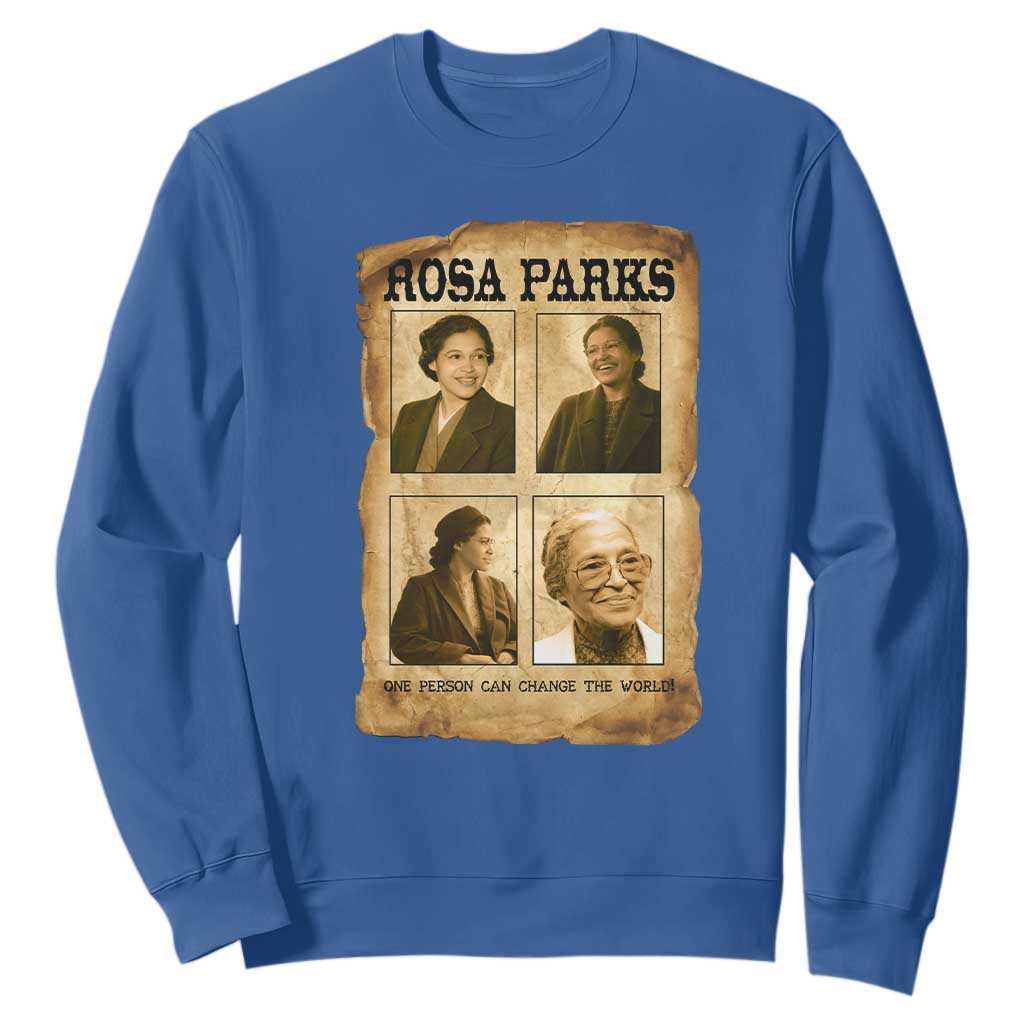 One Person Can Change The World Quote Sweatshirt Rosa Parks Legacy