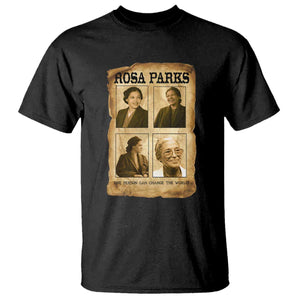 One Person Can Change The World Quote T Shirt Rosa Parks Legacy
