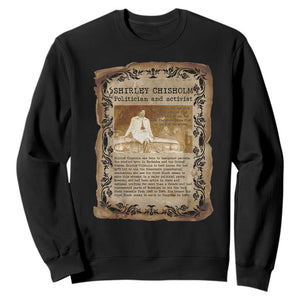 Vintage Newspaper Shirley Chisholm Sweatshirt Black History Month Gift