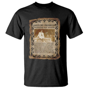 Vintage Newspaper Shirley Chisholm T Shirt Black History Month Gift