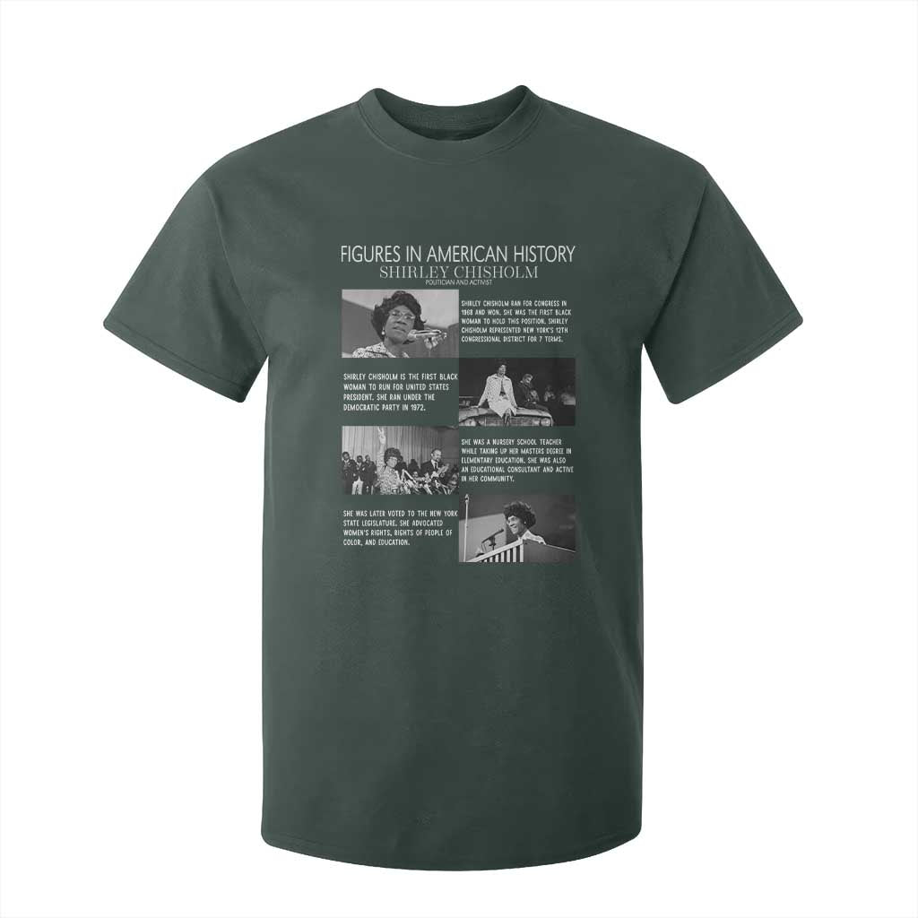 Shirley Chisholm T Shirt For Kid Black Woman Leadership Icon