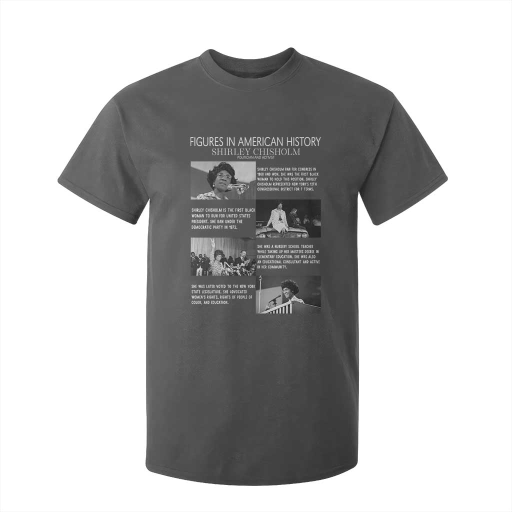 Shirley Chisholm T Shirt For Kid Black Woman Leadership Icon