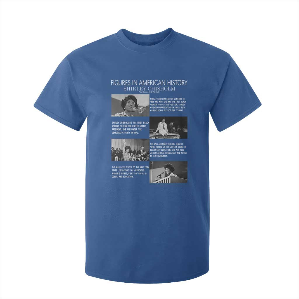 Shirley Chisholm T Shirt For Kid Black Woman Leadership Icon