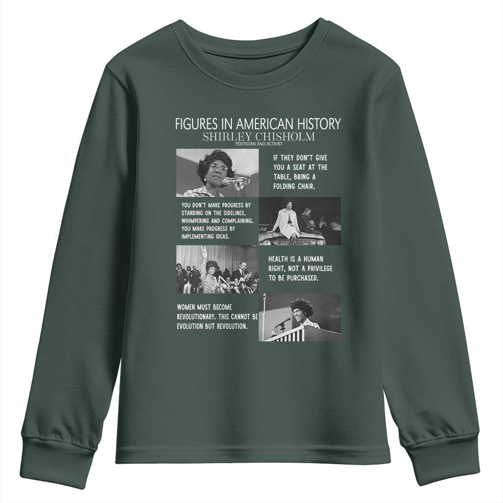 Shirley Chisholm Legacy Youth Sweatshirt Civil Rights Woman Leader