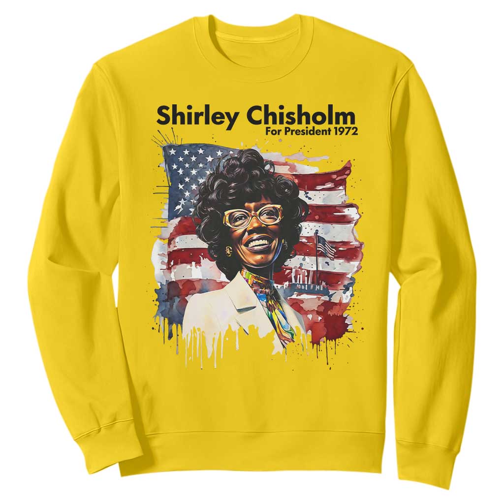 Shirley Chisholm For President 1972 With American Flag Sweatshirt