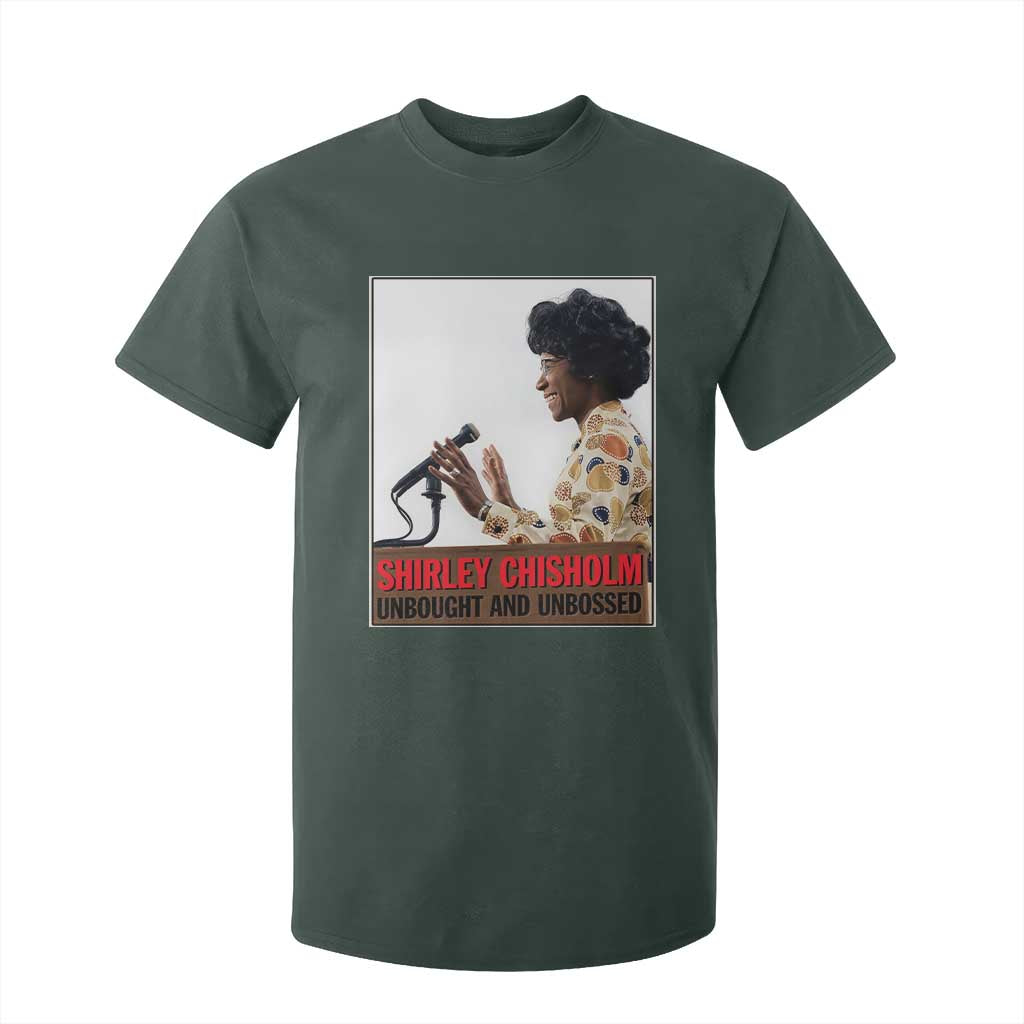 Shirley Chisholm Feminist Empowerment T Shirt For Kid Unbought And Unbossed