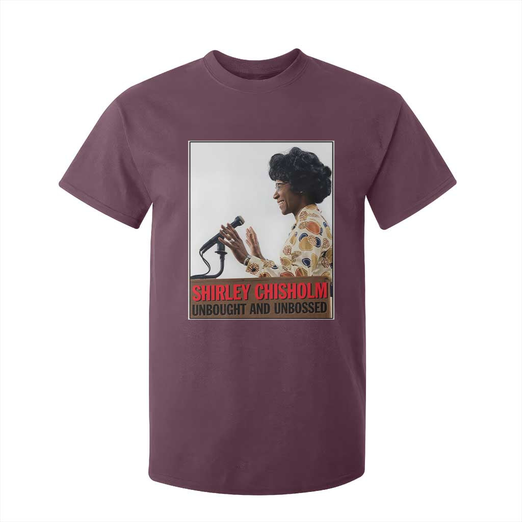 Shirley Chisholm Feminist Empowerment T Shirt For Kid Unbought And Unbossed