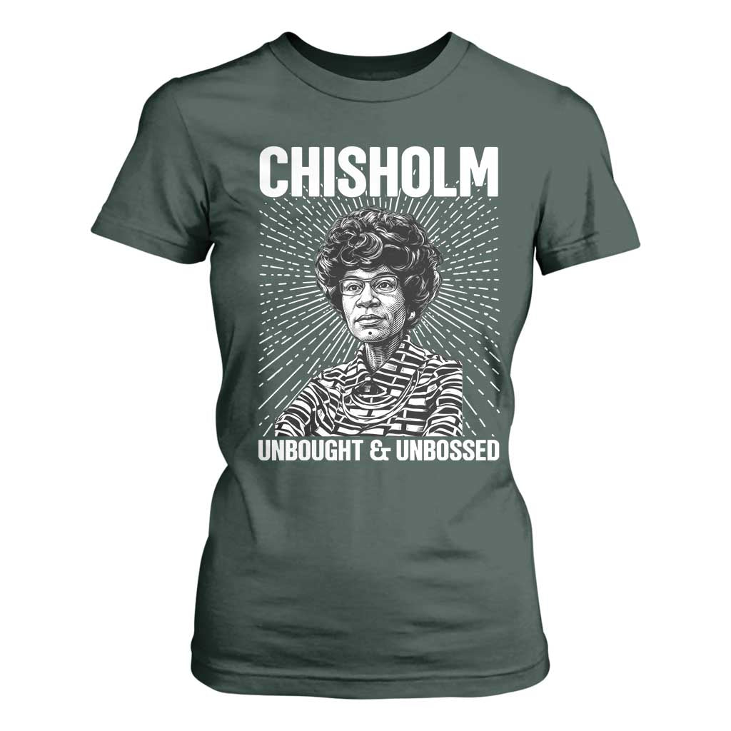 Shirley Chisholm Unbought And Unbossed Feminist T Shirt For Women