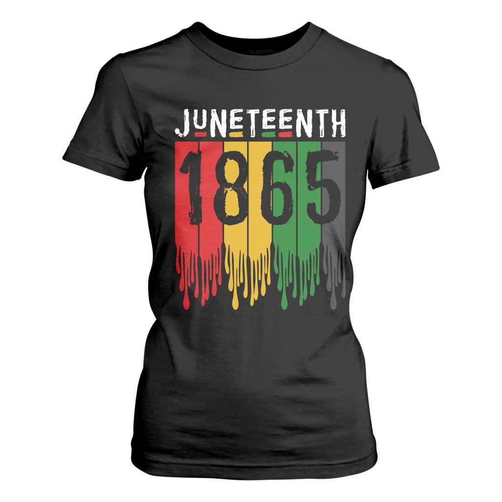 Juneteenth Freedom Pride T Shirt For Women African American Heritage Graphic