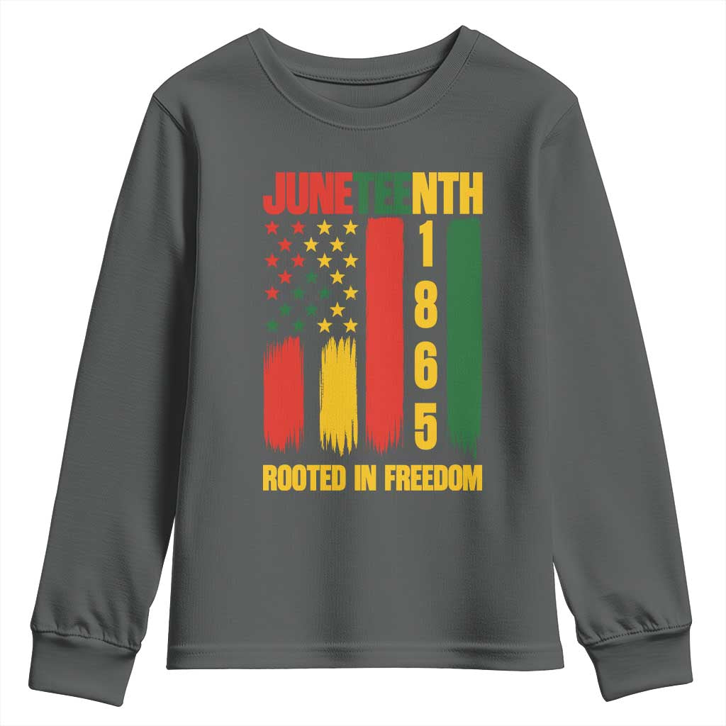 Juneteenth 1865 Freedom Pride Youth Sweatshirt African American Heritage Graphic