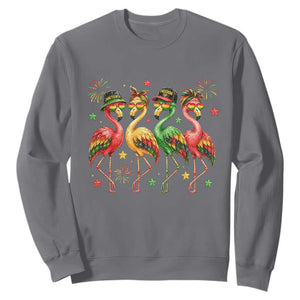 Funny Juneteenth Flamingos Squad Sweatshirt African American Heritage