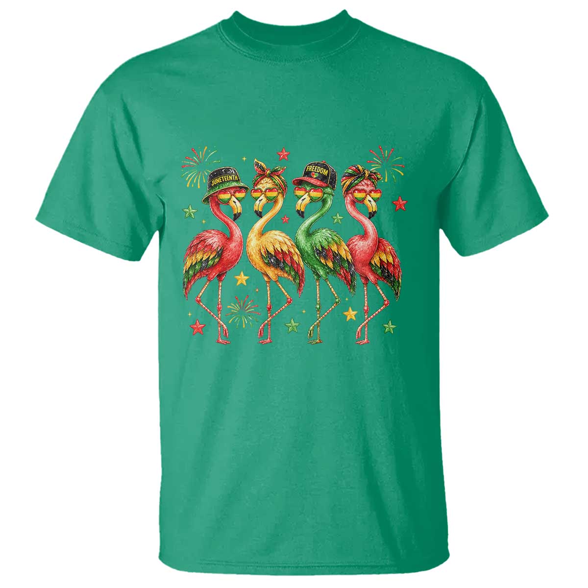 Funny Juneteenth Flamingos Squad T Shirt African American Heritage