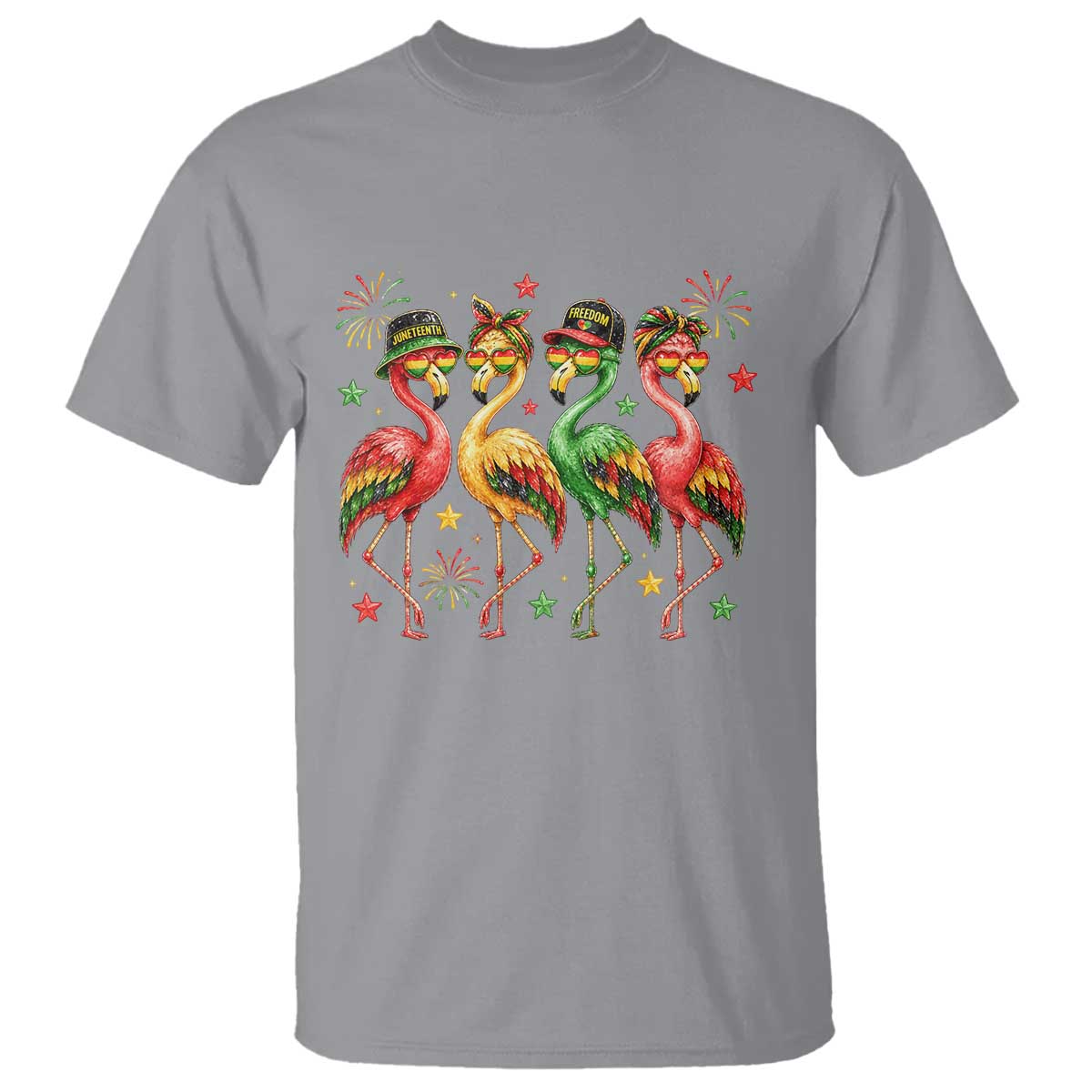 Funny Juneteenth Flamingos Squad T Shirt African American Heritage