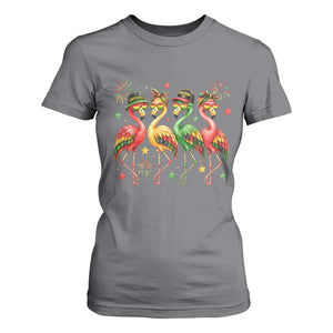 Funny Juneteenth Flamingos Squad T Shirt For Women African American Heritage