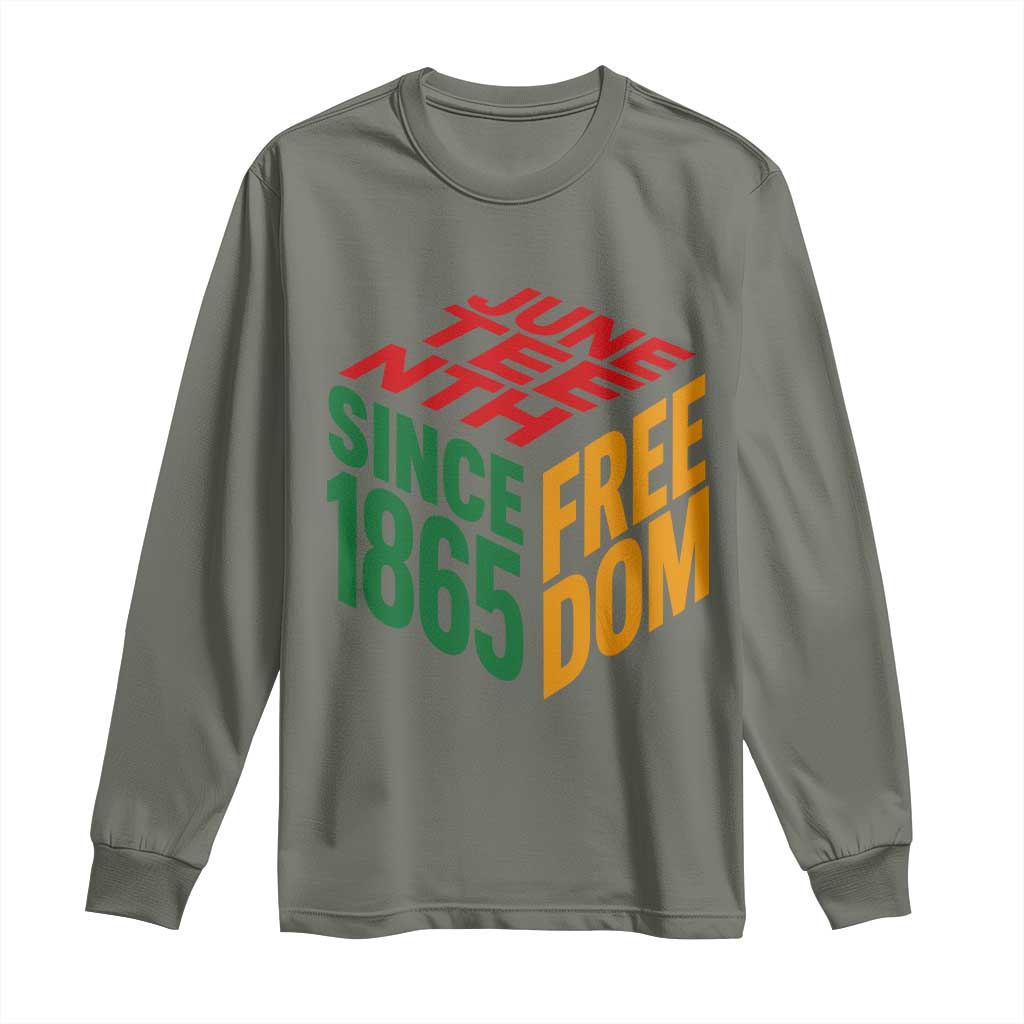 Juneteenth 1865 Freedom Long Sleeve Shirt African American Pride