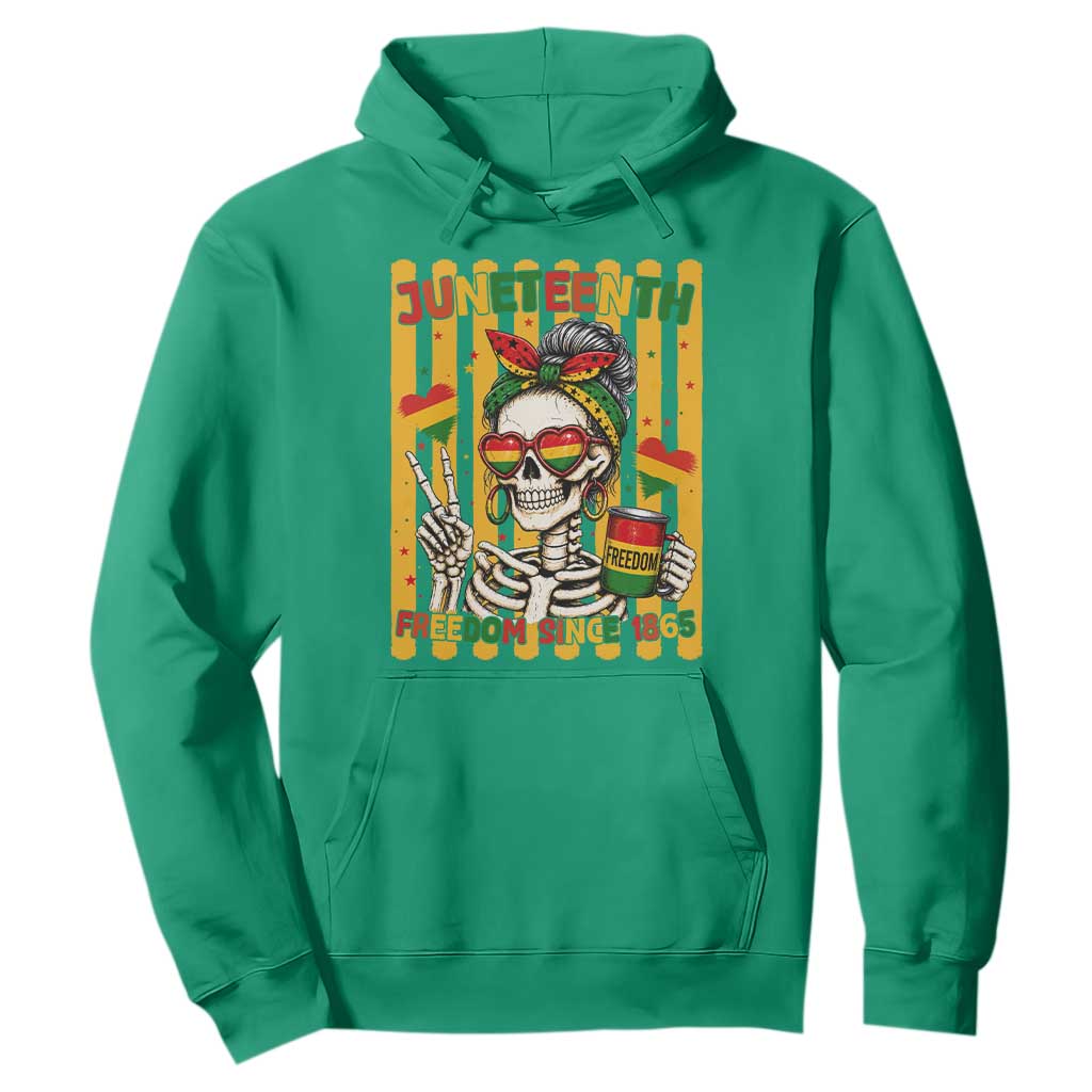 Skeleton Juneteenth Freedom Hoodie African American Pride Gift
