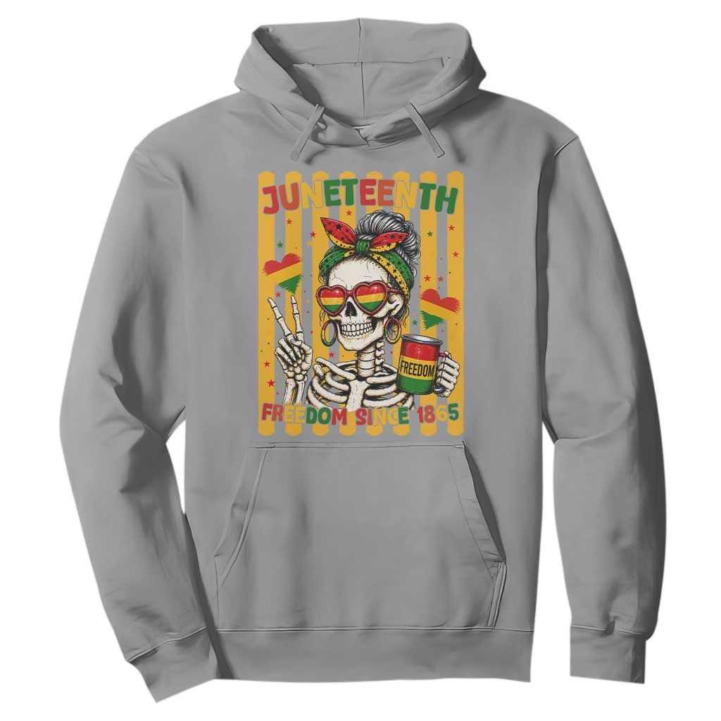 Skeleton Juneteenth Freedom Hoodie African American Pride Gift