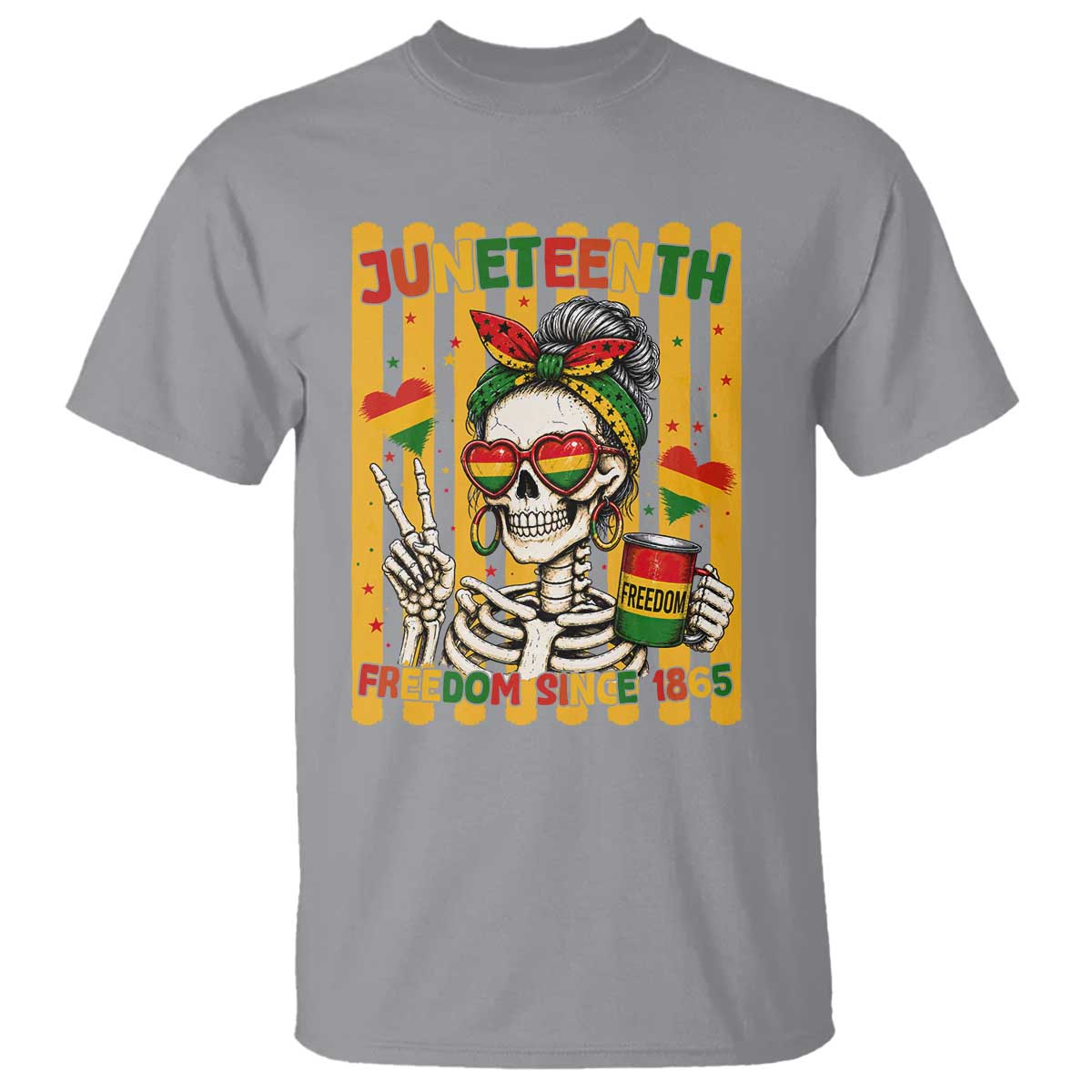 Skeleton Juneteenth Freedom T Shirt African American Pride Gift