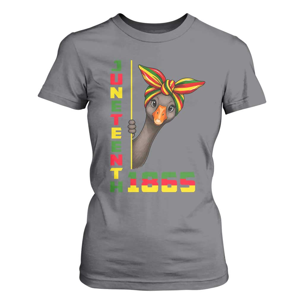 Funny Juneteenth Goose T Shirt For Women African American Pride Gift