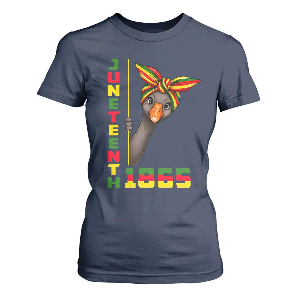 Funny Juneteenth Goose T Shirt For Women African American Pride Gift
